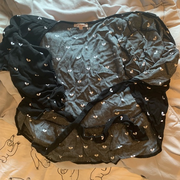 Pacsun Lottie Moss Tie Front Top - Picture 2 of 5